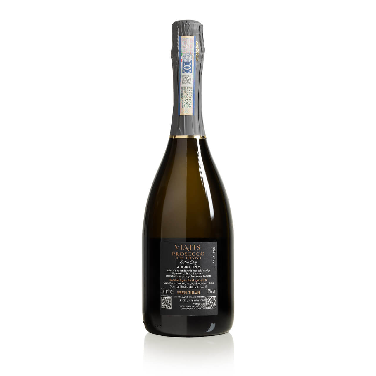 prosecco doc treviso millesimato magrine viatis extra dry